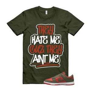 Dunk Mystic Red Cargo Khaki White Low T Shirt Match AINT ME